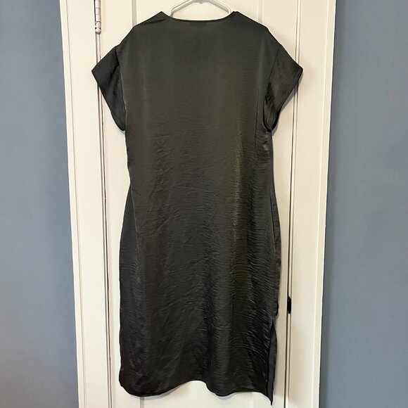 Universal standard grey silver V-neck short sleeve tunic dress small, fits 14-16 - Picture 4 of 7